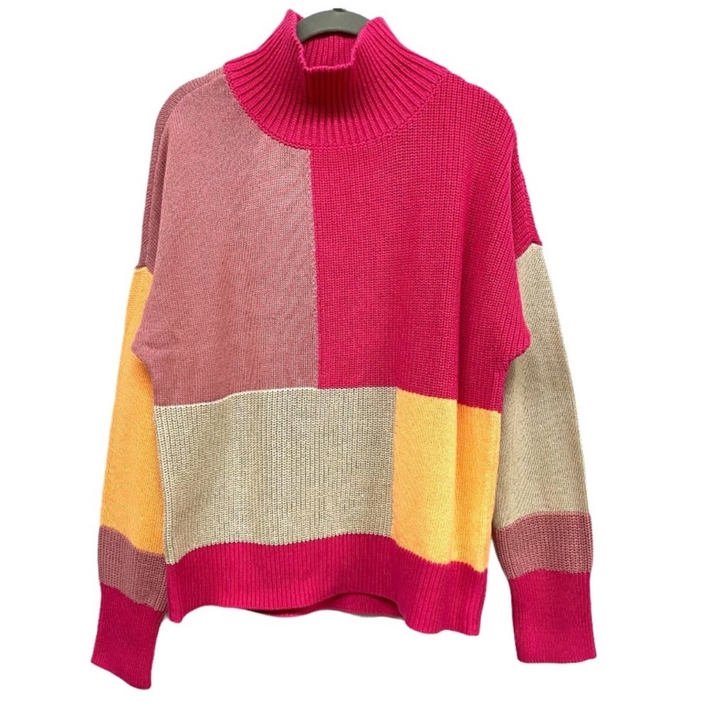 Color Block sweater NWT size M